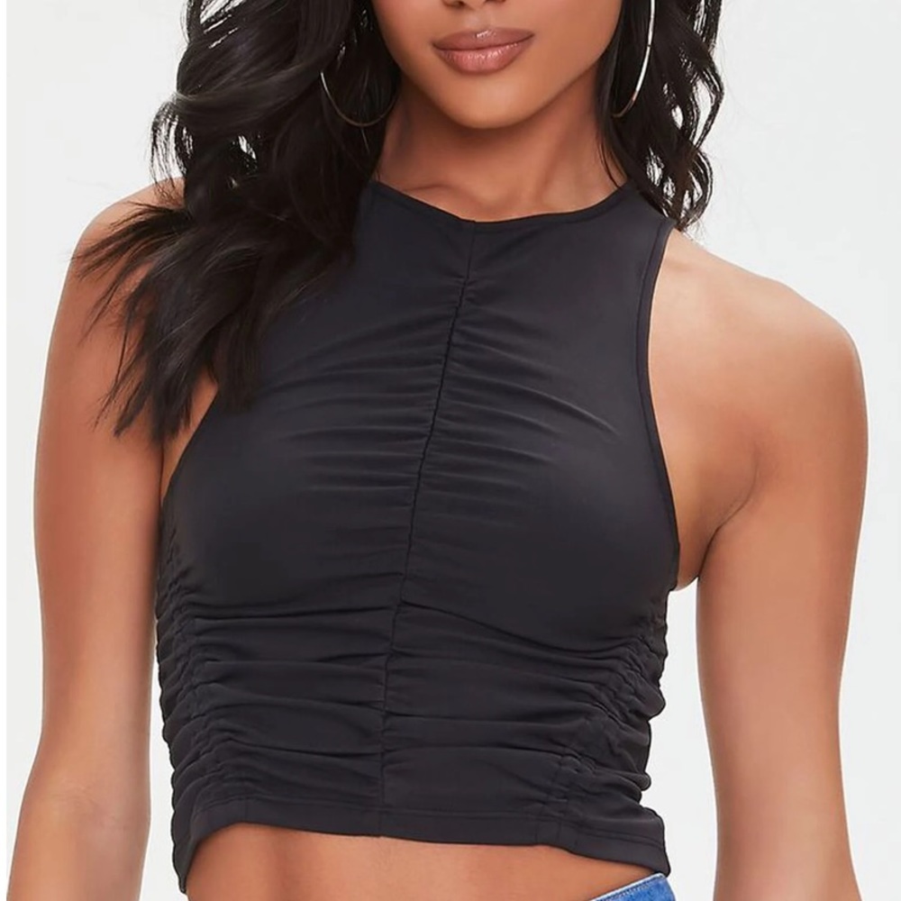 Forever 21 Ruched Crop Top